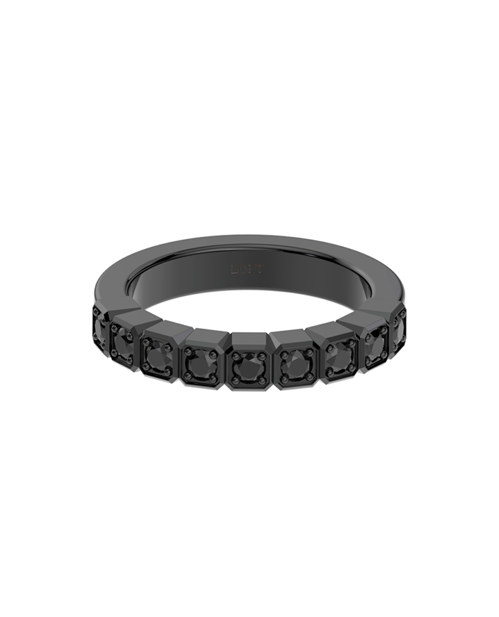 Vendôme Ring – Black Spinels in black rhodium-plated silver