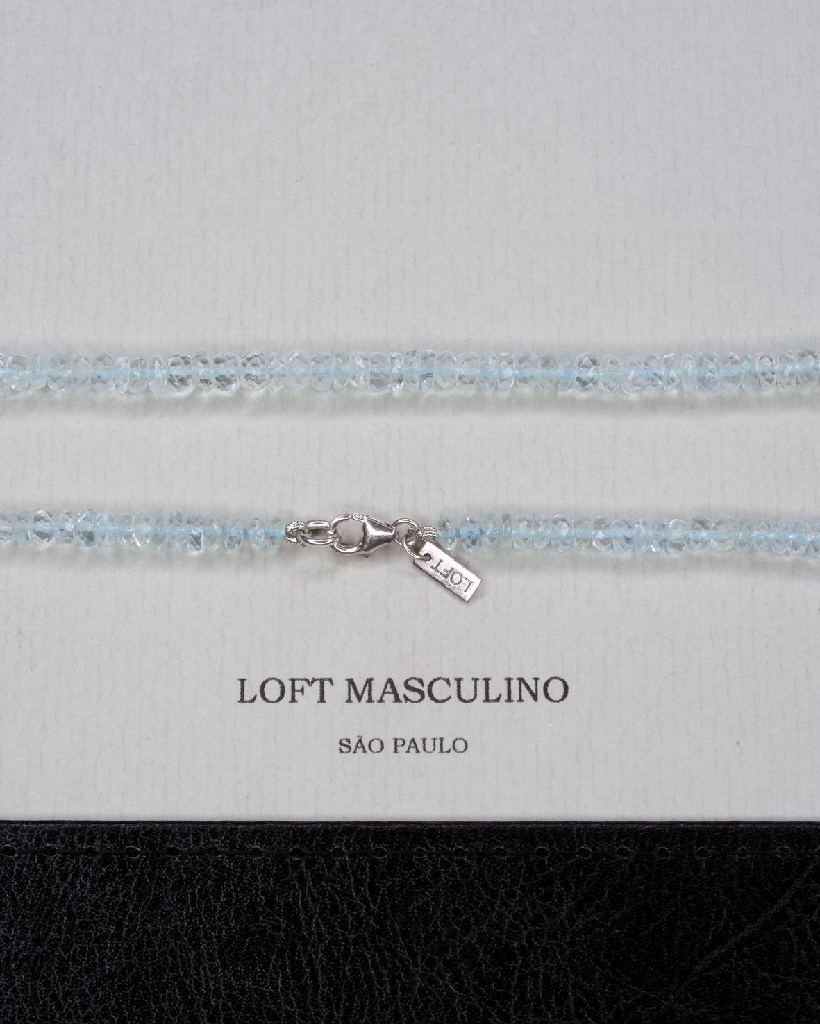 Triton Necklace – Aquamarine – clasp detail