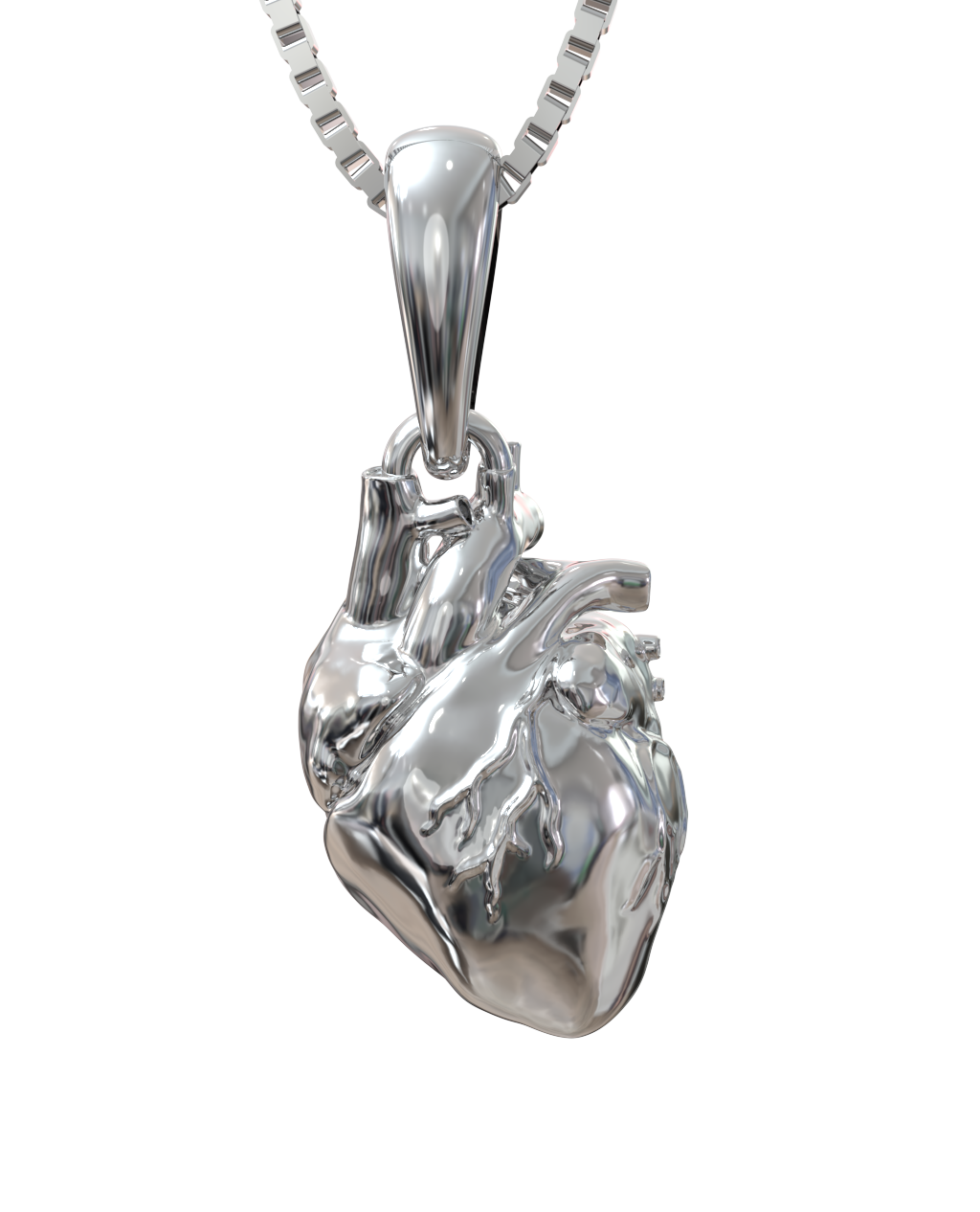 Heart Necklace – close-up detail