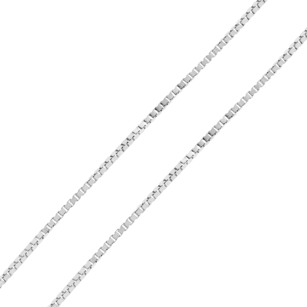 Echo Necklace – Emerald – box chain detail