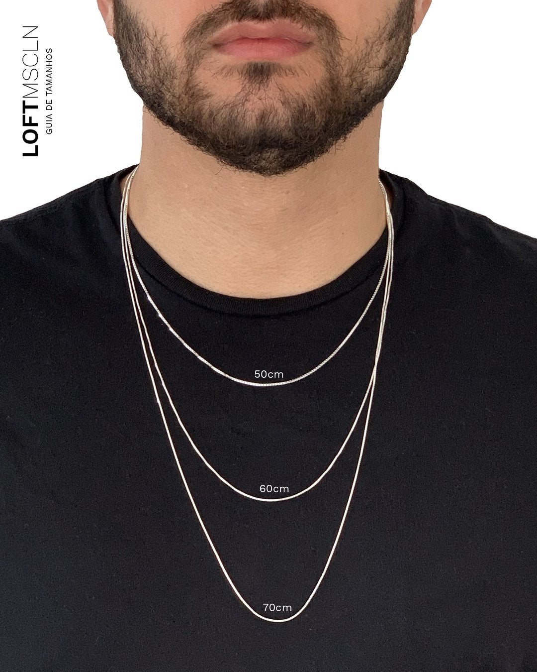 Black Onyx Cross Scapular Necklace – view 2
