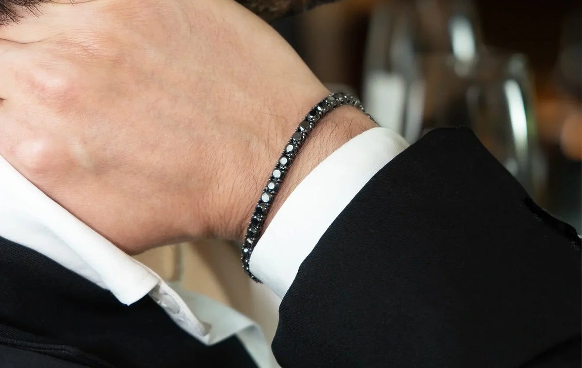 Black Diamond Tennis Bracelets