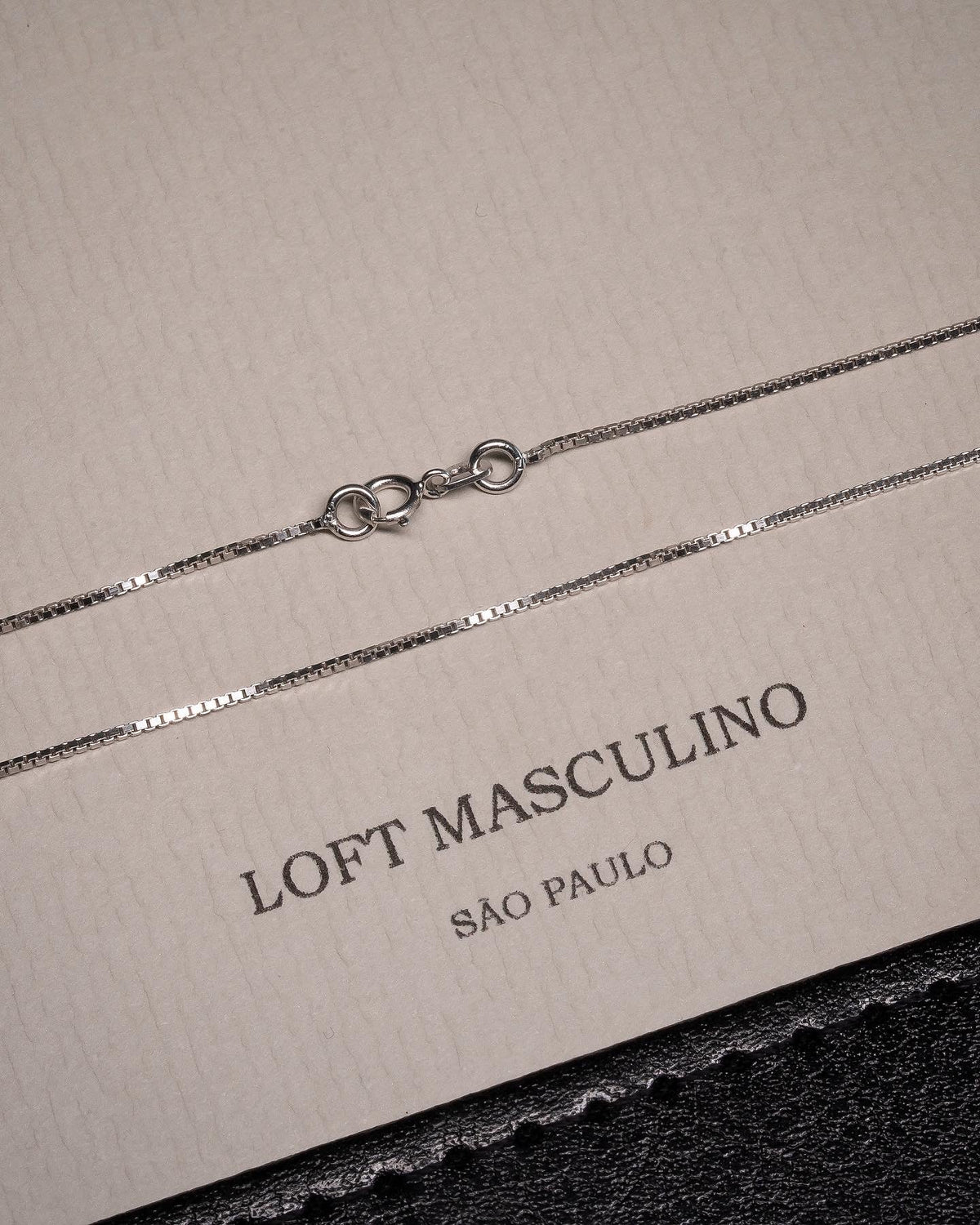 Box Chain – White Gold – view 2