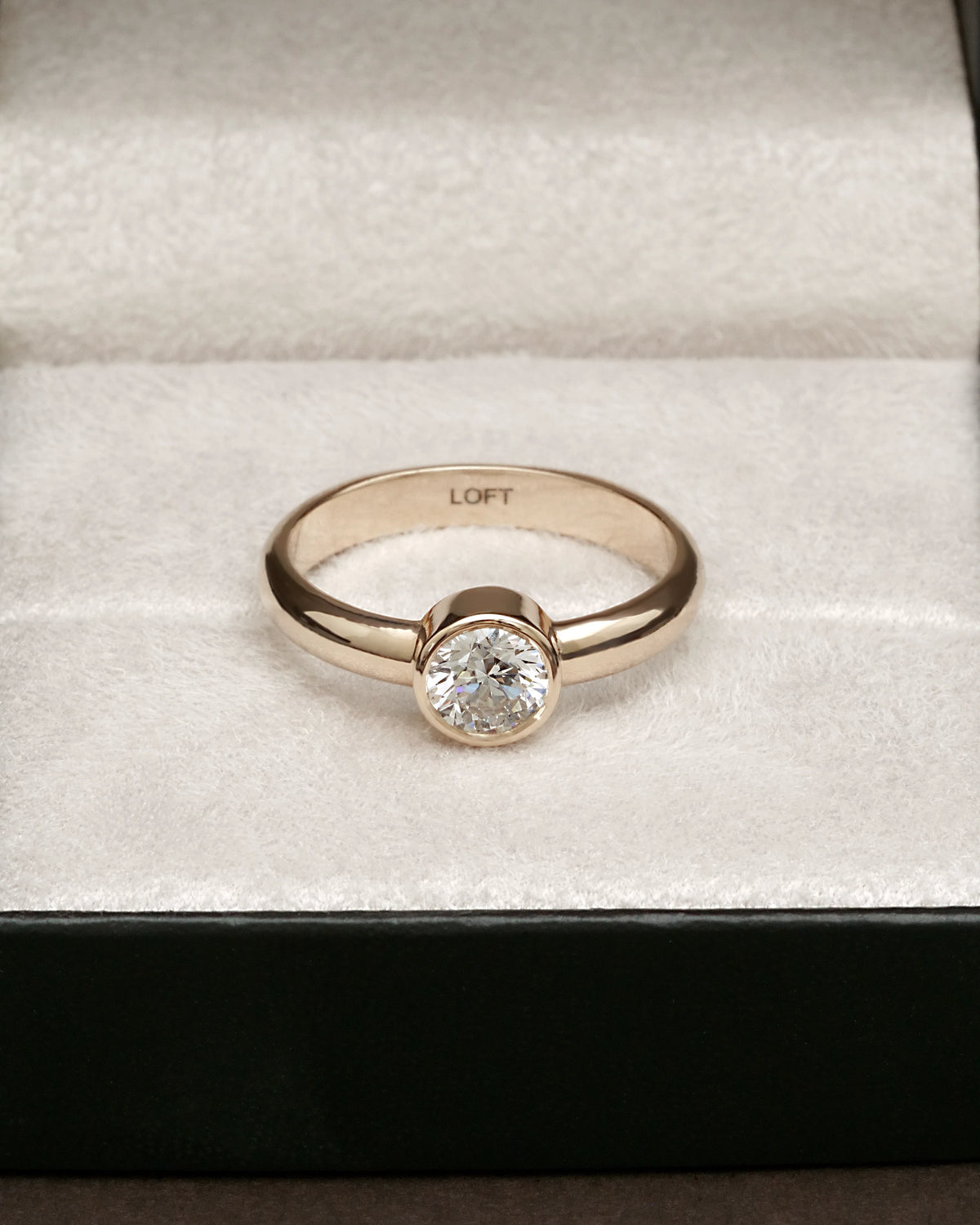 Aspen Ring in 18k Imperial Gold with 1ct Diamond – view 2