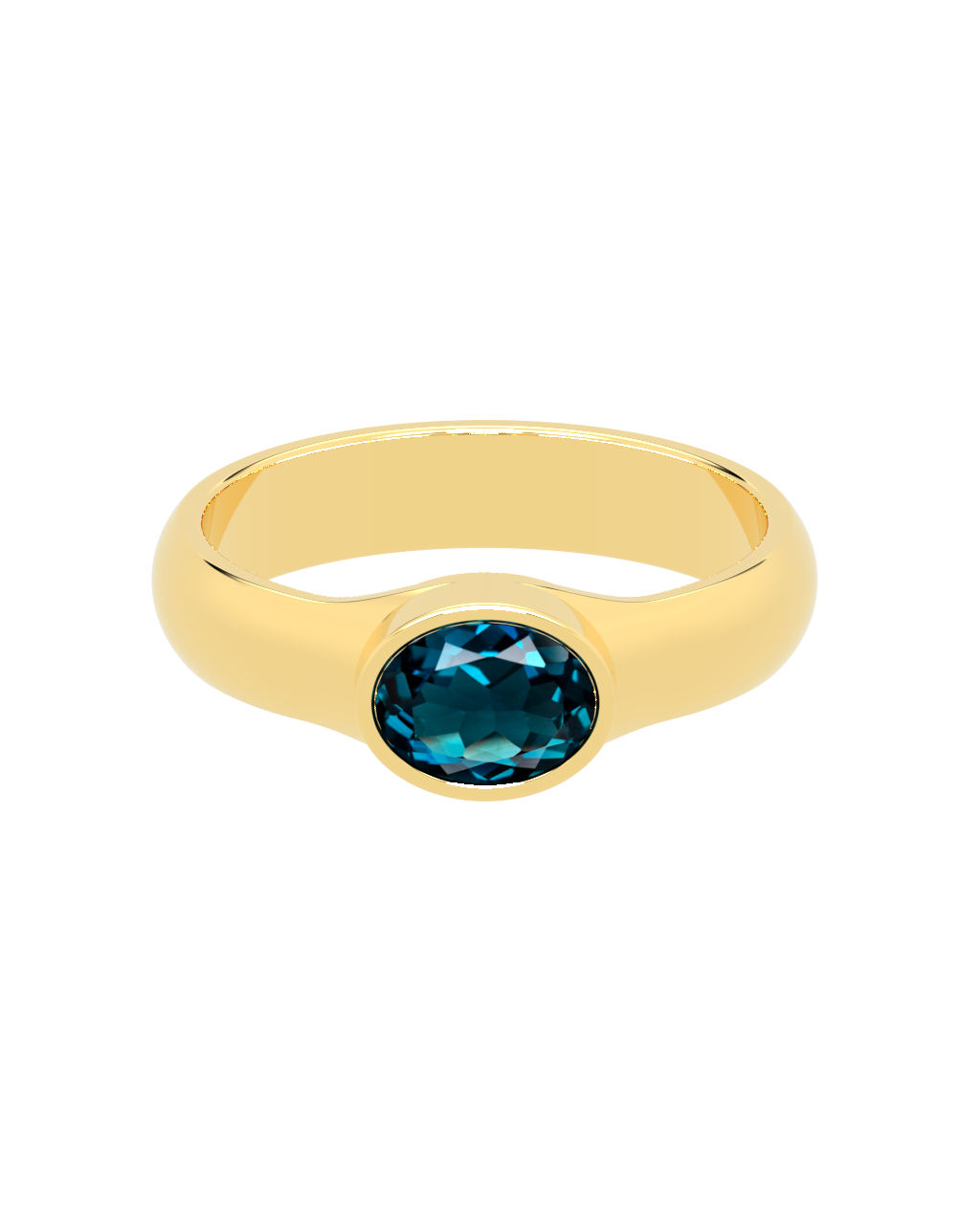 Deep Ring - London Topaz