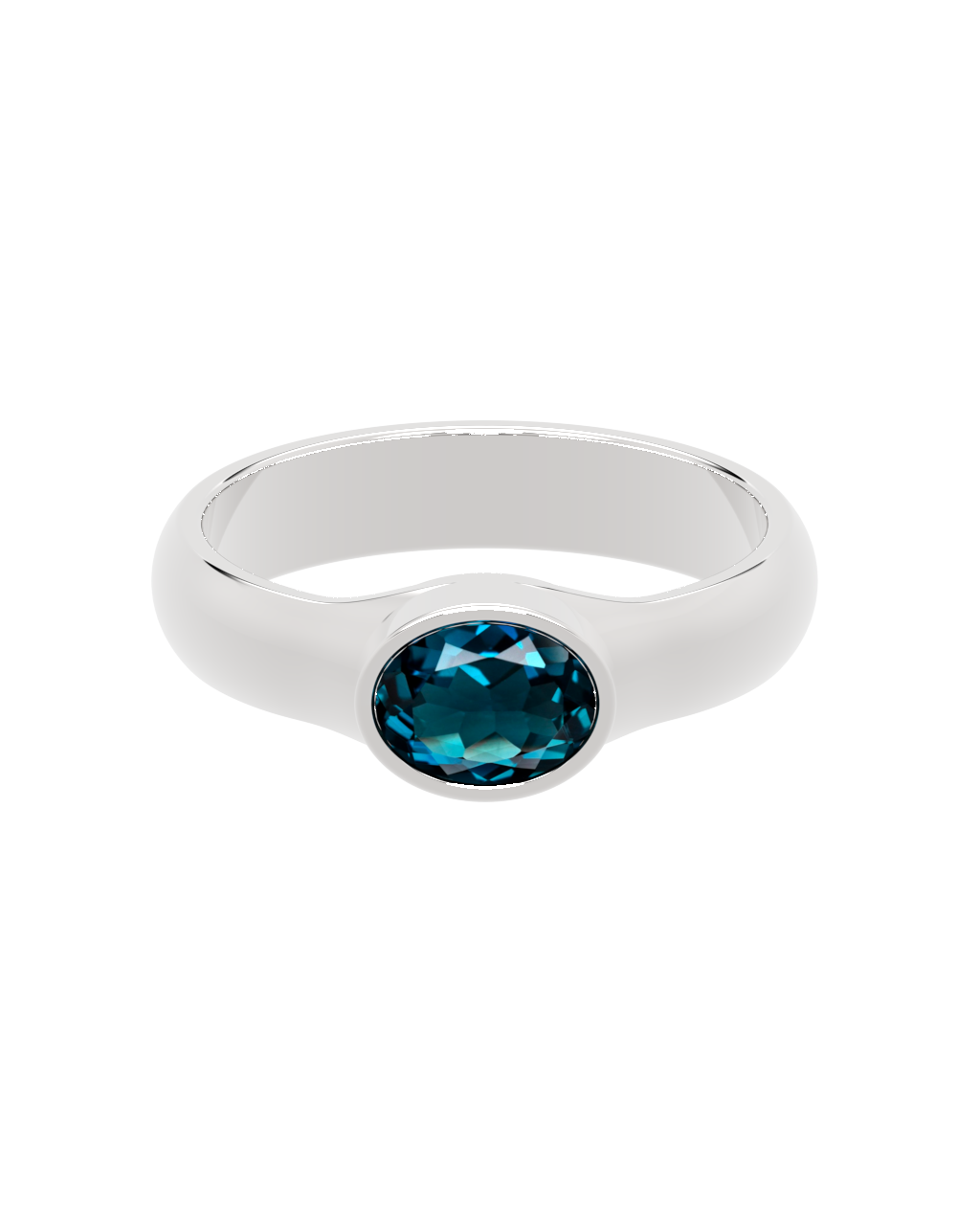 Deep Ring - London Topaz