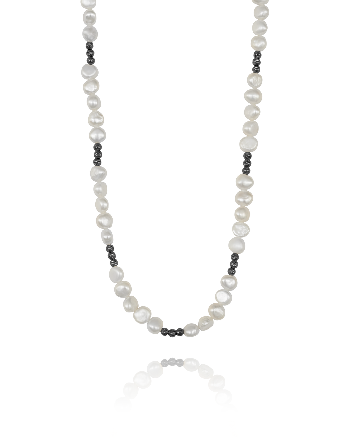 Trancoso Necklace – Pearls in black rhodium-plated silver
