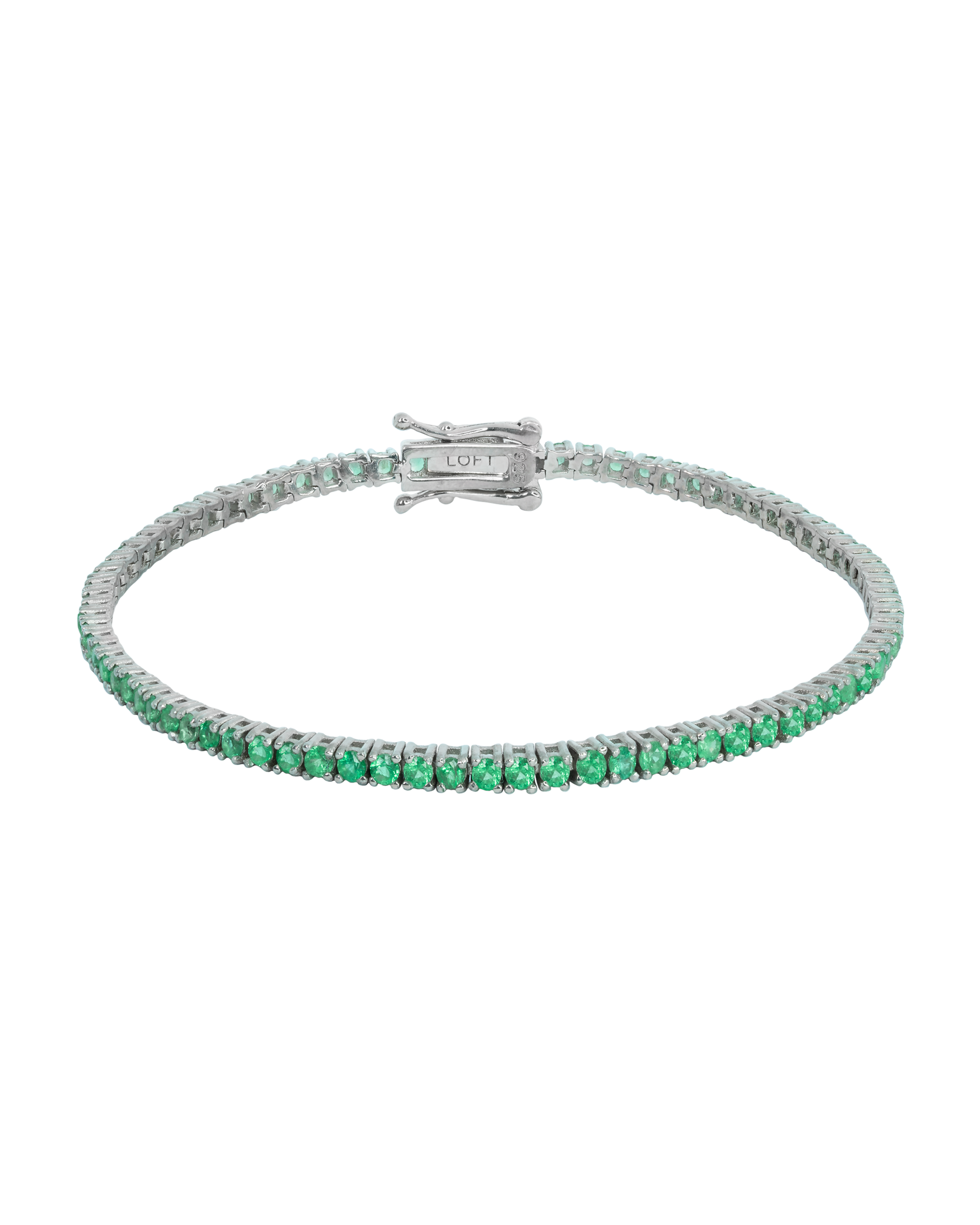 2mm Emerald Tennis Bracelet