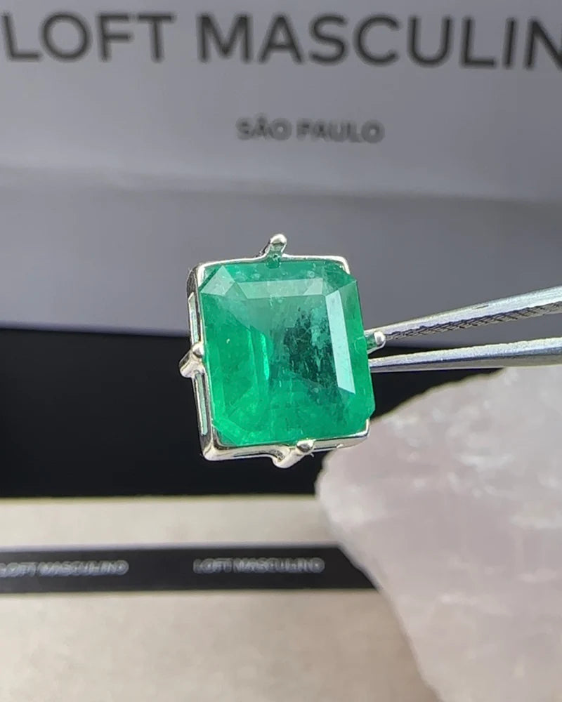 10x12mm 4.9ct Emerald Necklace