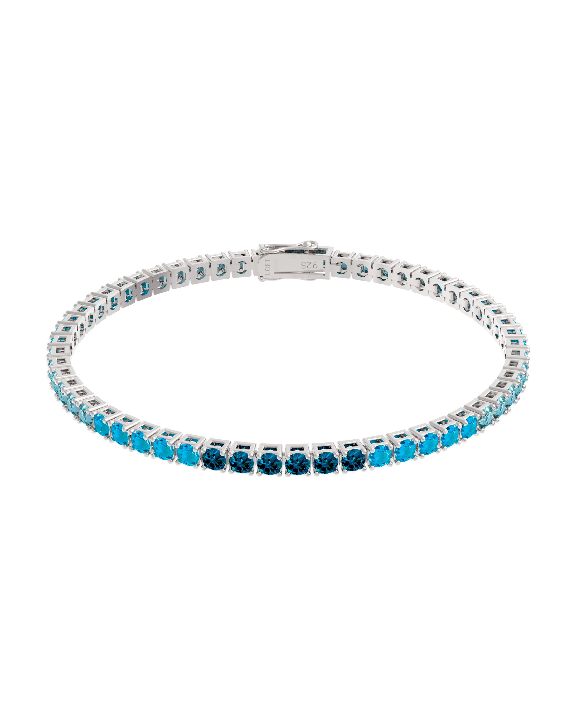 3mm Blue Gradient Tennis Bracelet