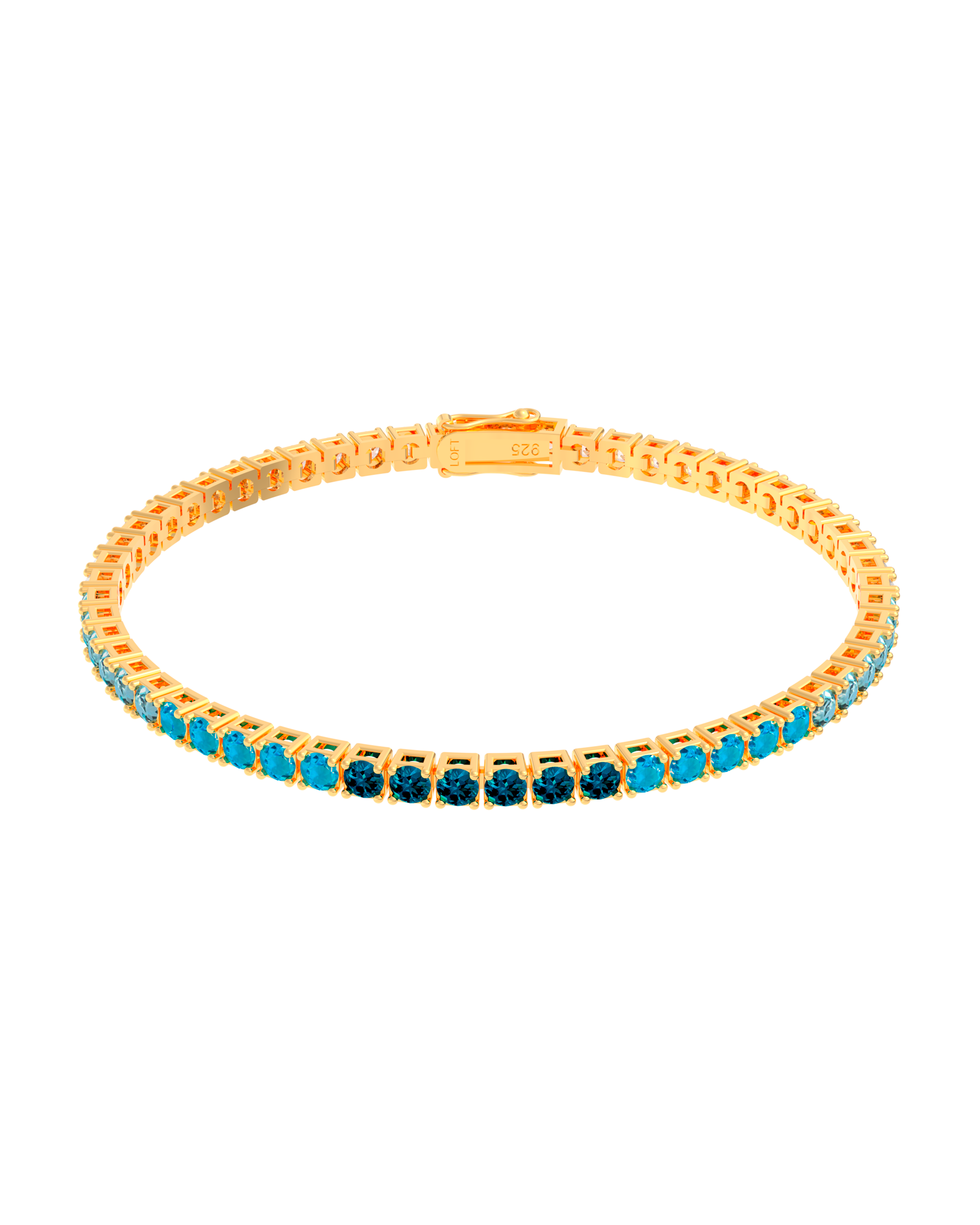 3mm Blue Gradient Tennis Bracelet