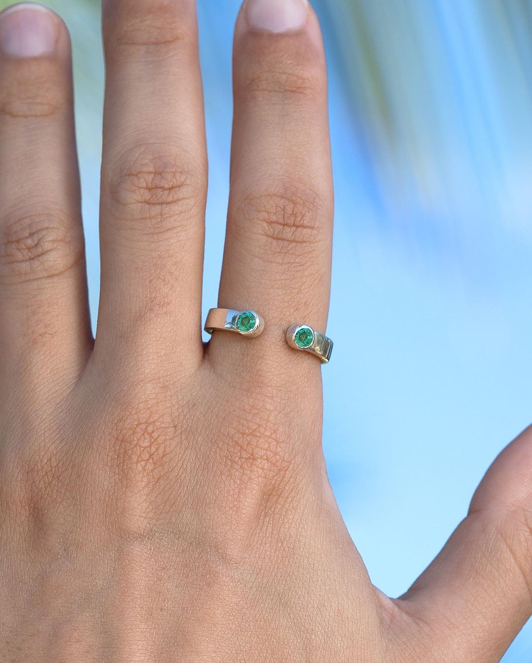 Duo Ring - Emerald