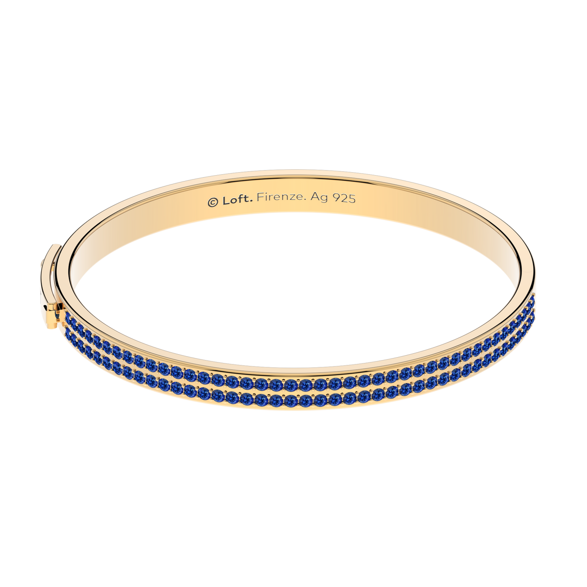 Firenze Bracelet – Sapphires in yellow gold-plated silver or 18k gold