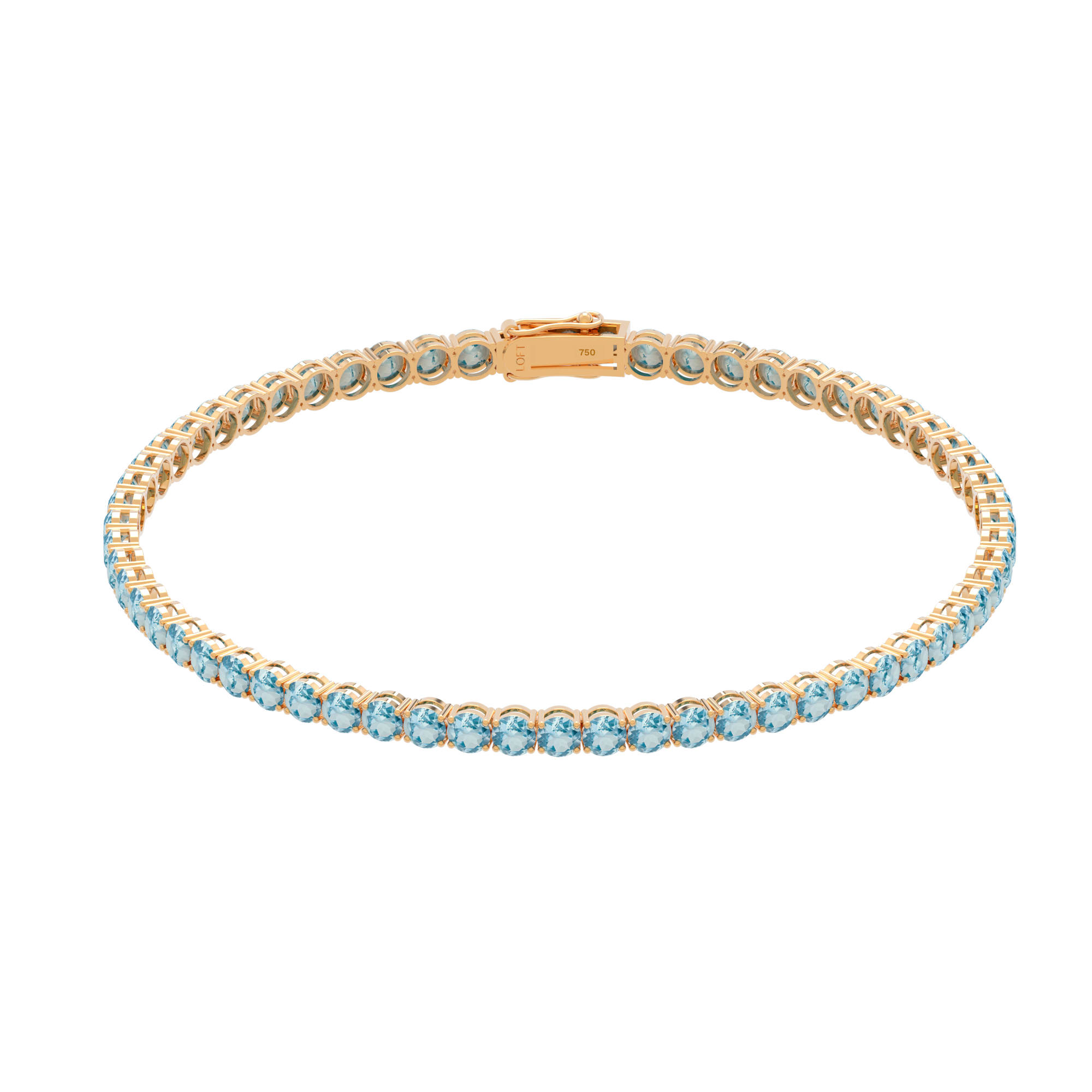 3mm Sky Topaz Tennis Bracelet