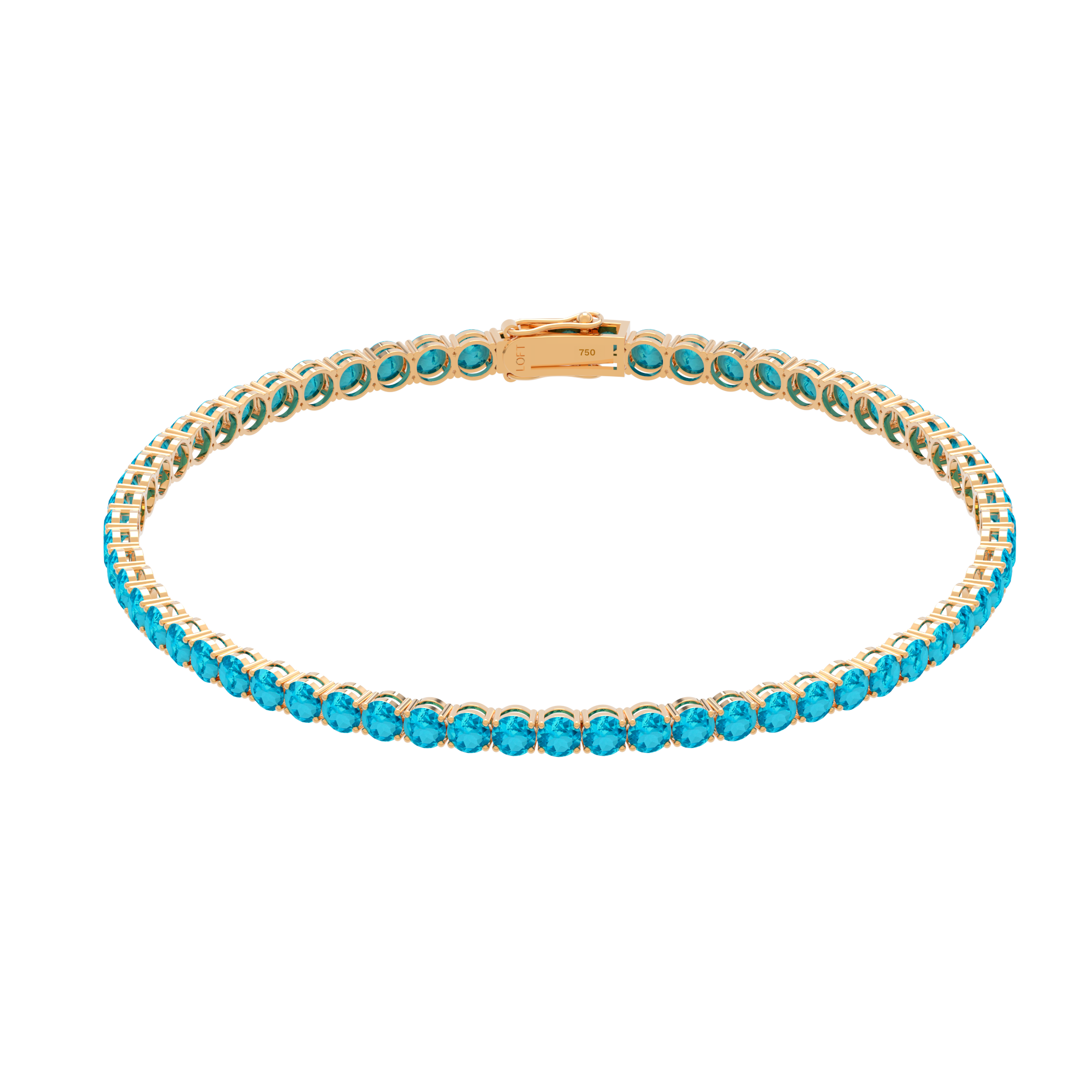 3mm Swiss Topaz Tennis Bracelet