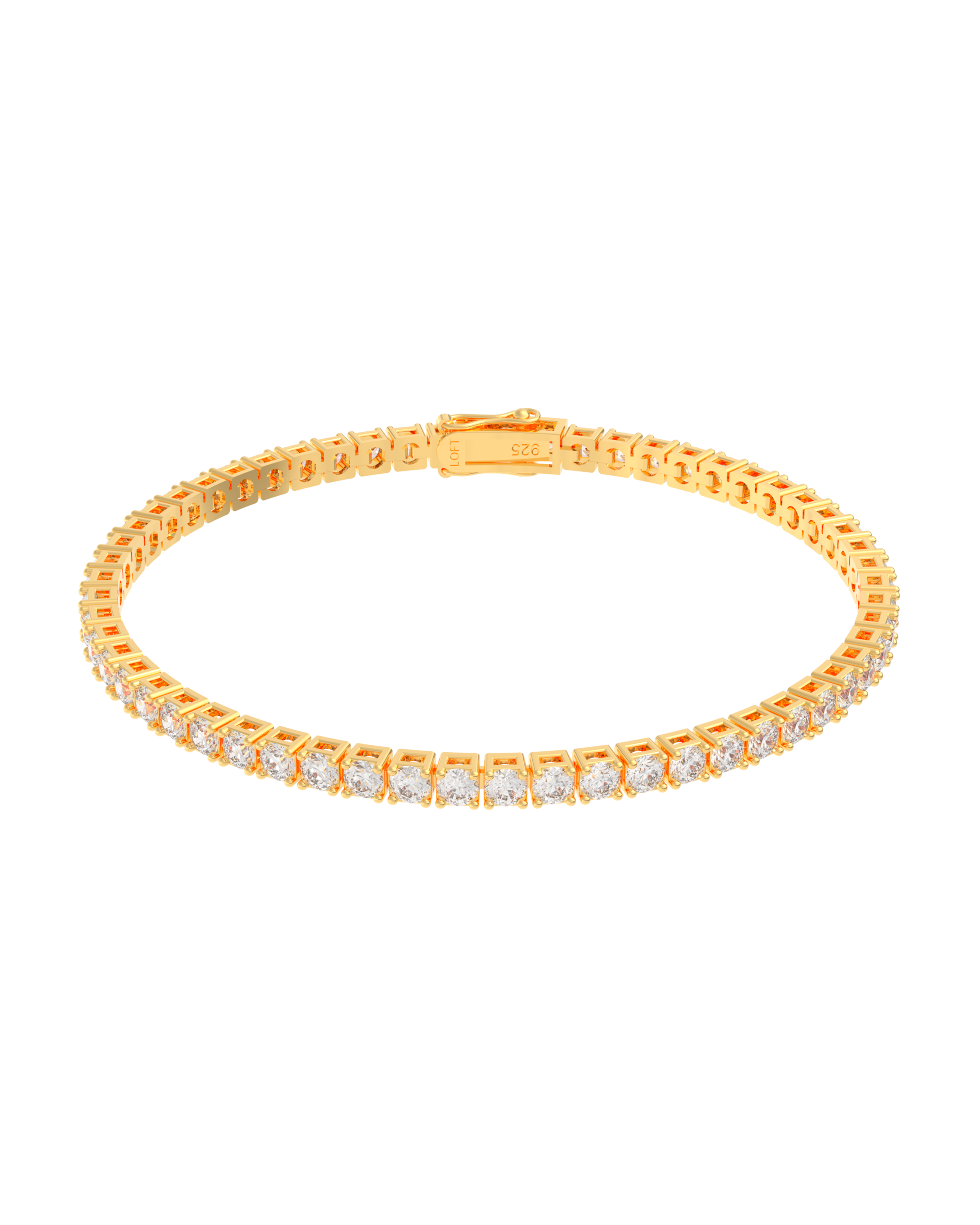 3mm White Zirconia Tennis Bracelet