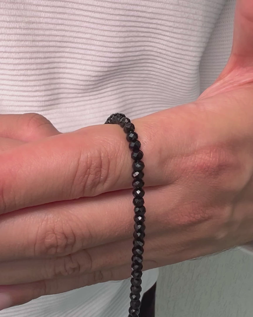 Triton Necklace – Black Spinel – video 2