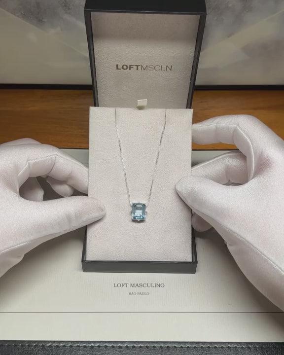 Sky Blue Topaz Necklace – video 1