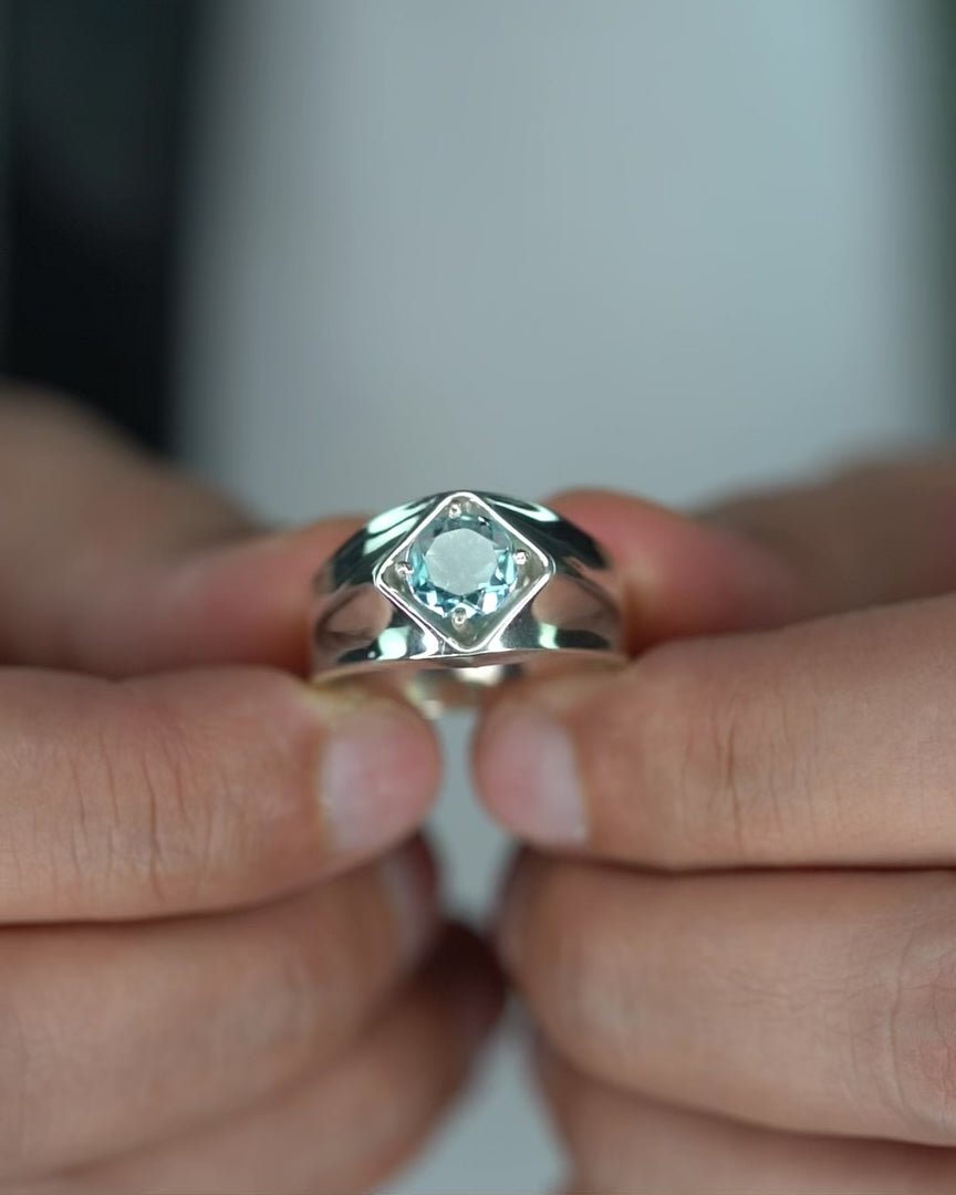Maldives Ring – Sky Blue Topaz – video 1