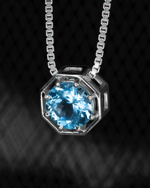 Vitaly Necklace - Sky Topaz