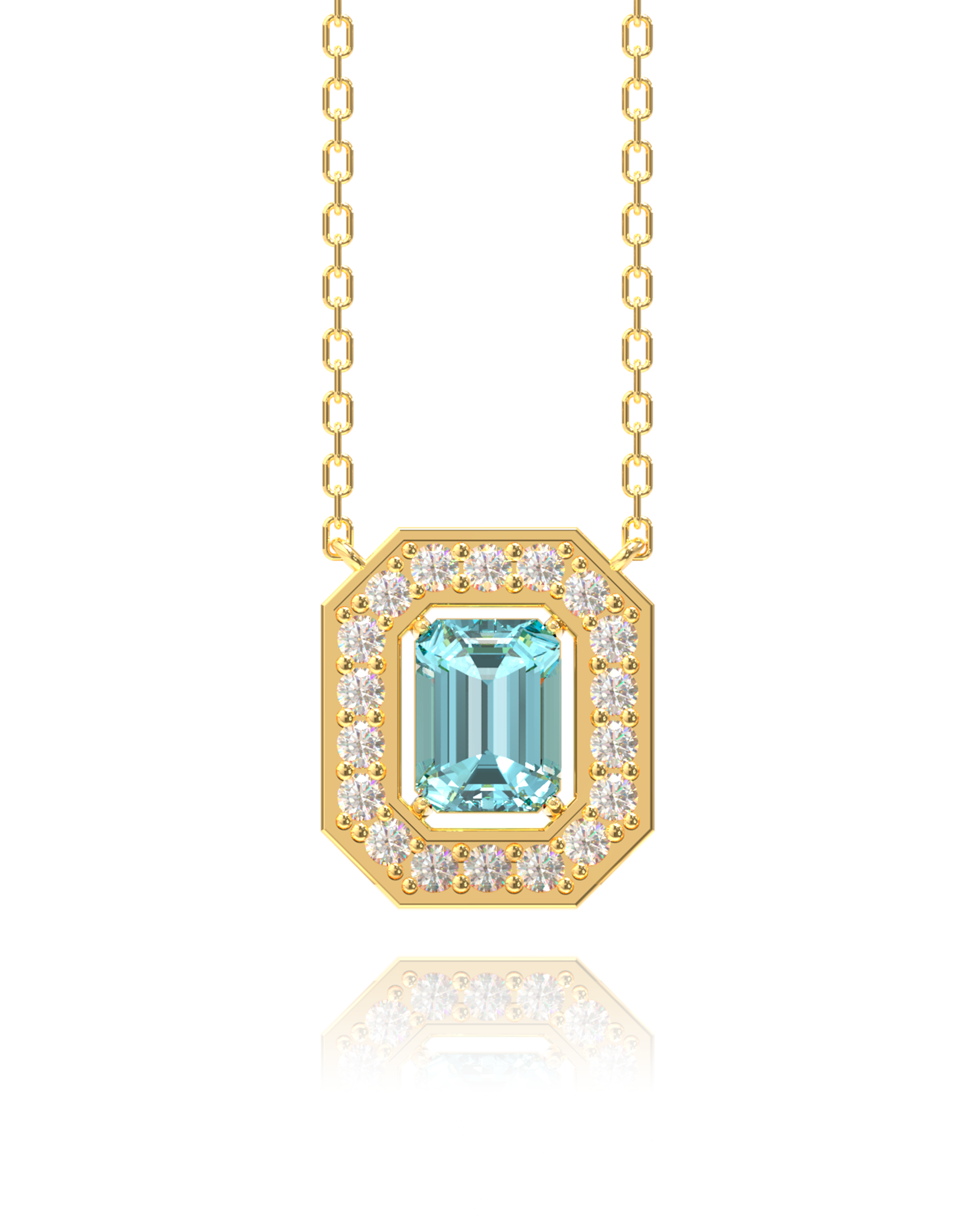 Villa Necklace - Sky Topaz