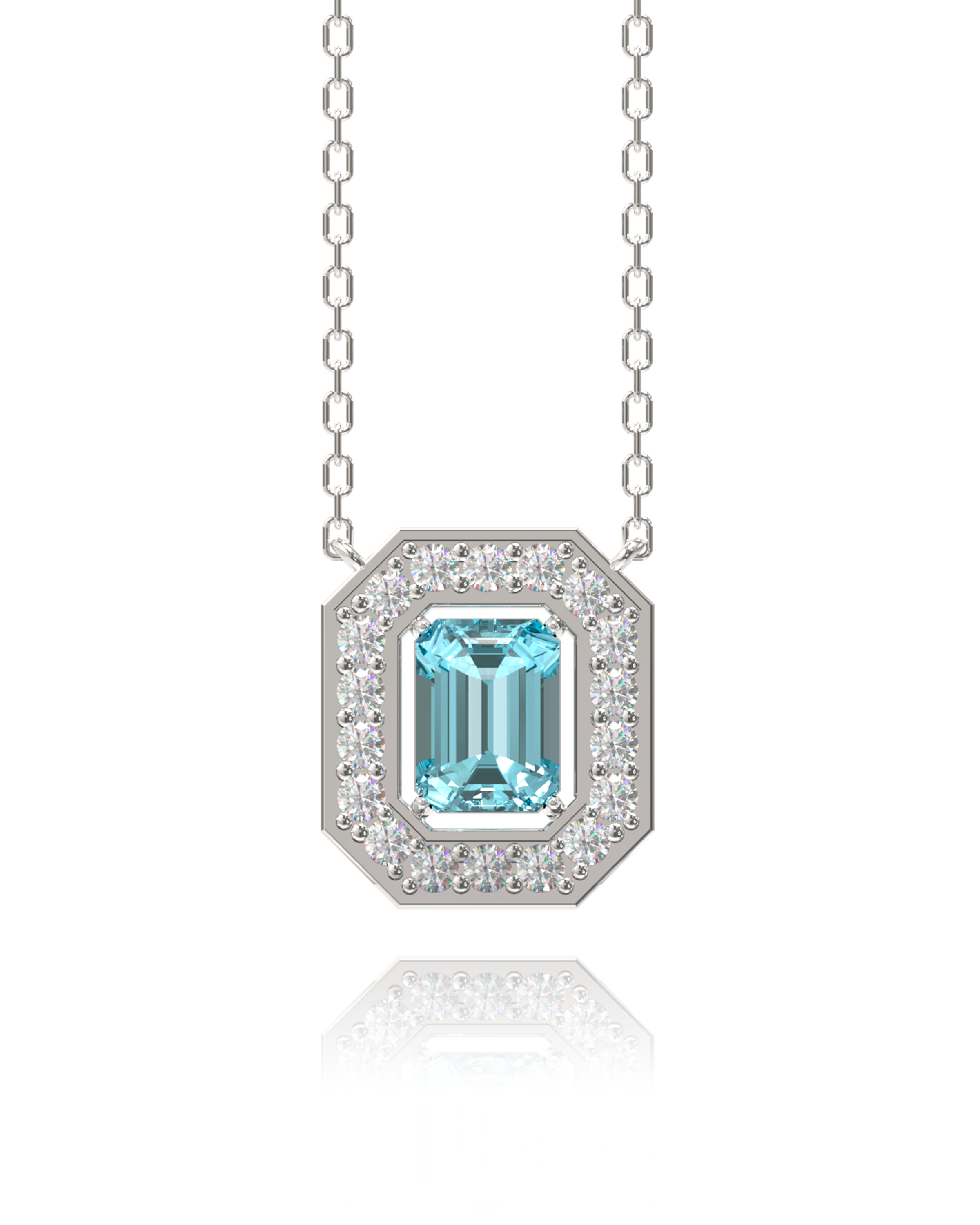 Villa Necklace - Sky Topaz