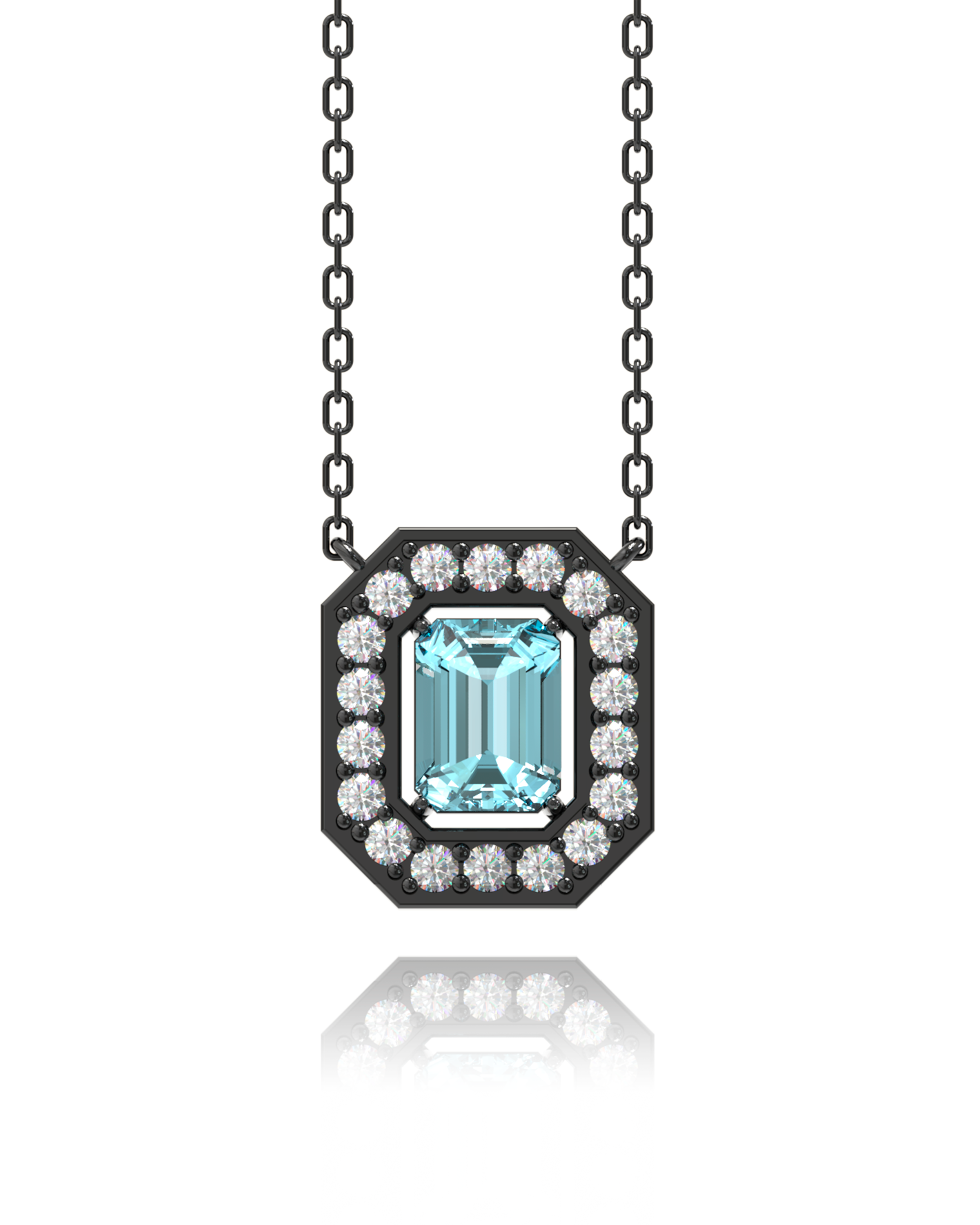 Villa Necklace - Sky Topaz