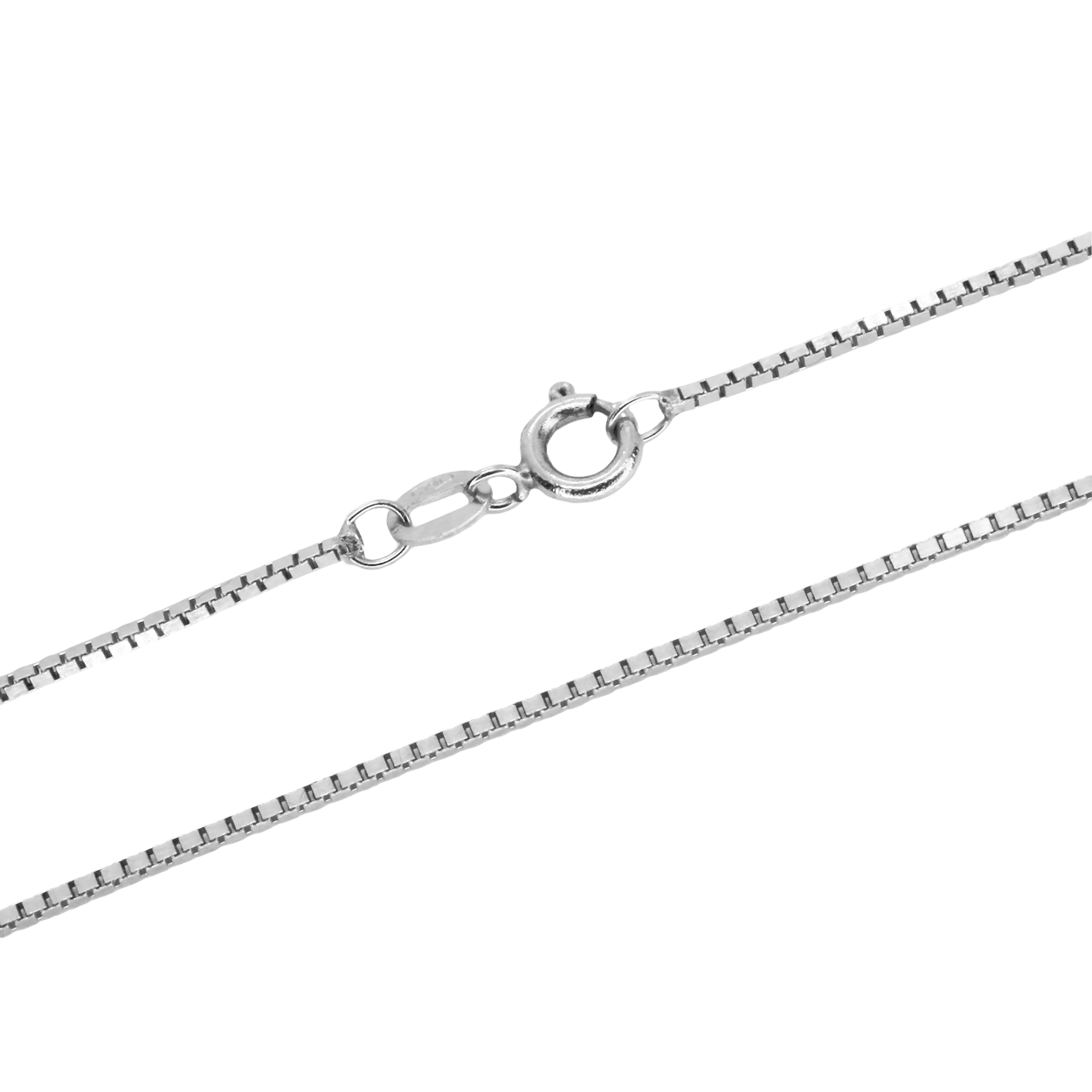 Box Chain - White Gold