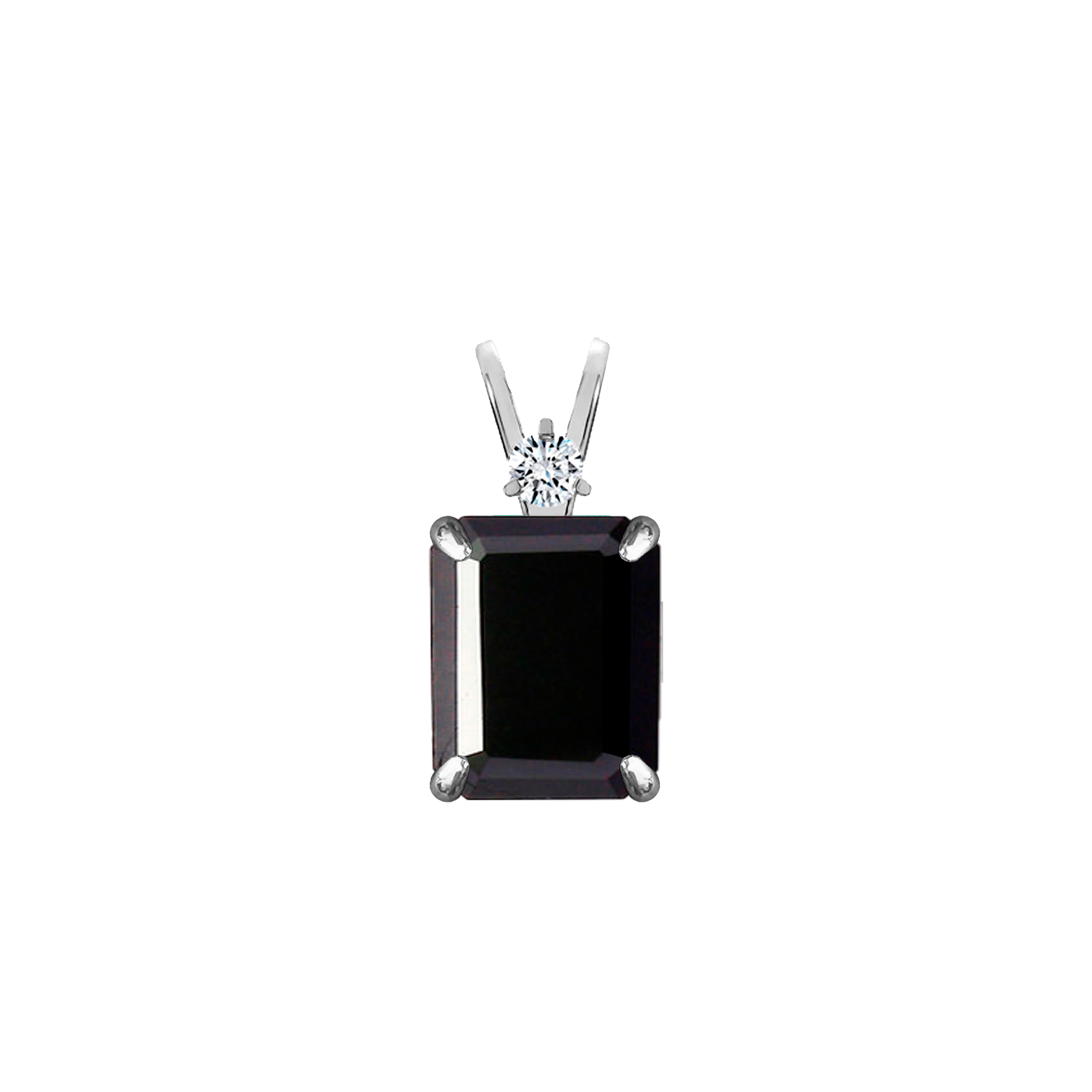 Pendant - Onyx + Diamond