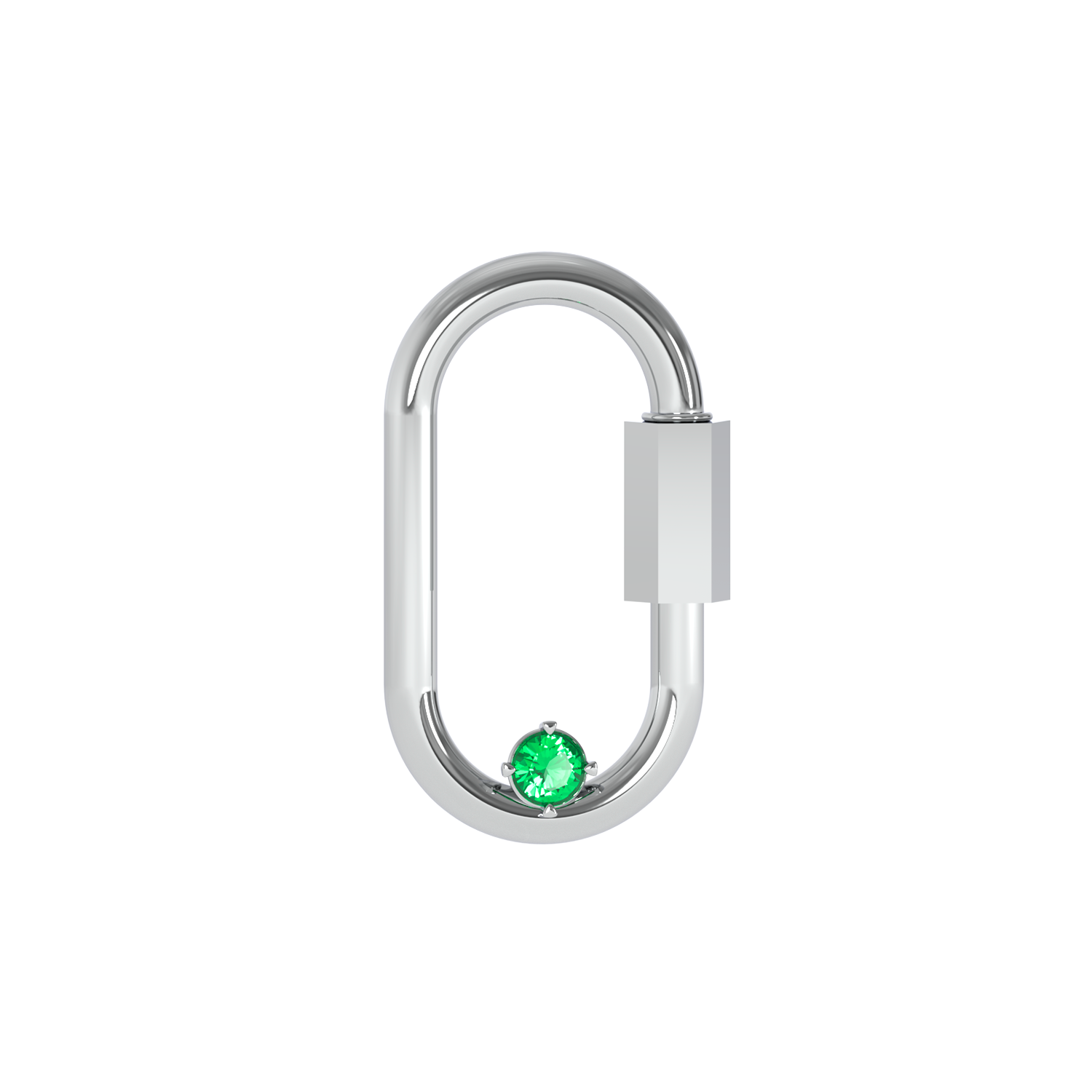 Carabiner Pendant - Emerald