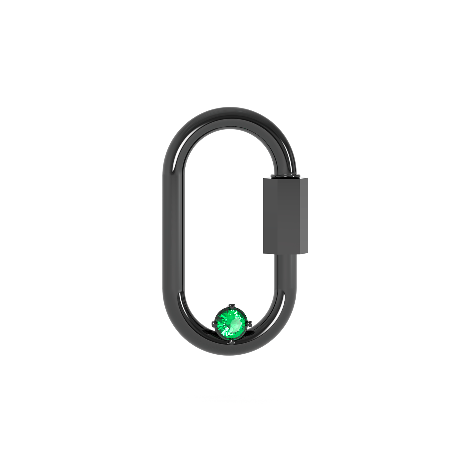 Carabiner Pendant - Emerald