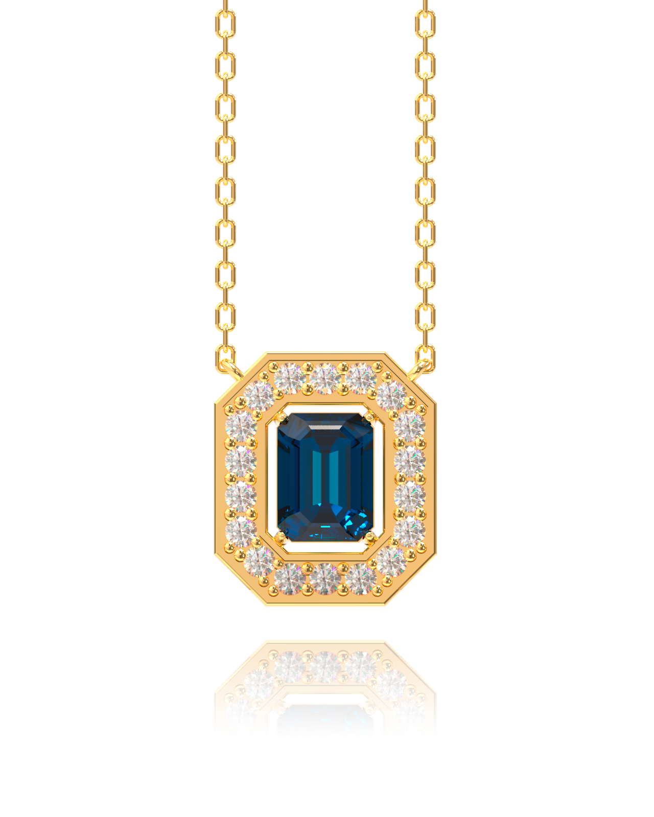 Villa Necklace - London Topaz