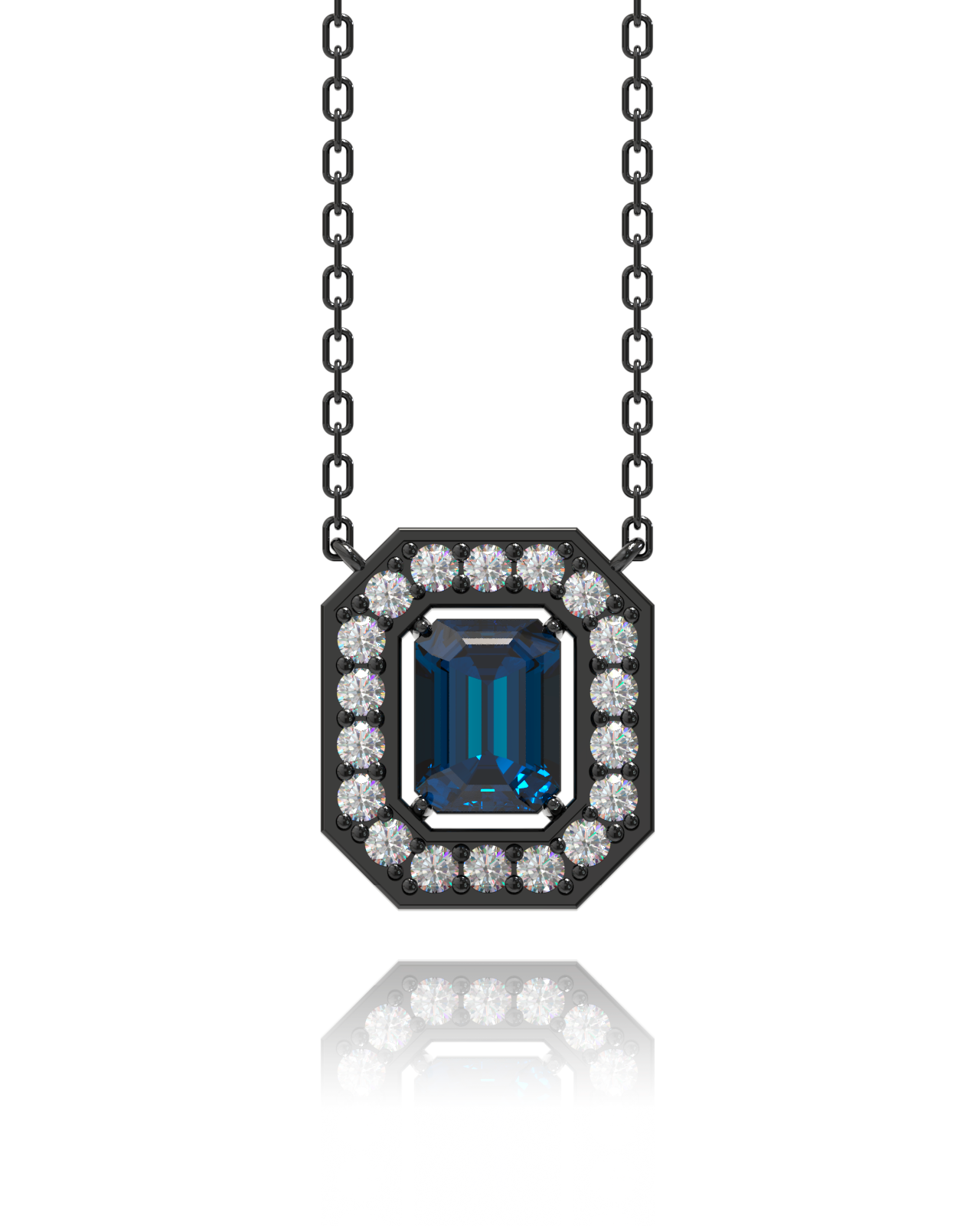 Villa Necklace - London Topaz